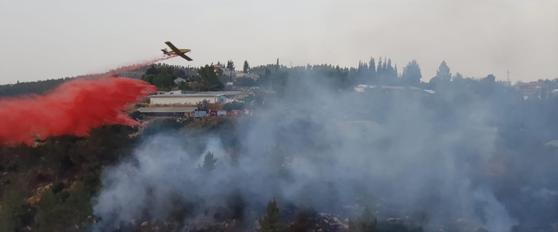 בשל שריפה: תושבים פונו במושב אבן ספיר | כאן